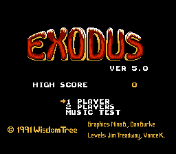 Exodus - Journey to the Promised Land Title Screen